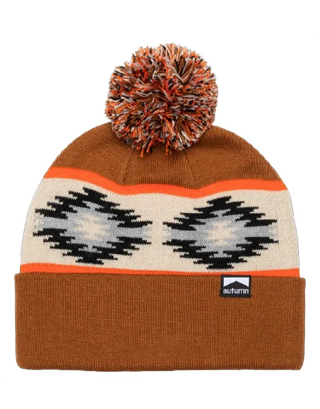 Autumn Headwear Blanket Pom Beanie | Brown