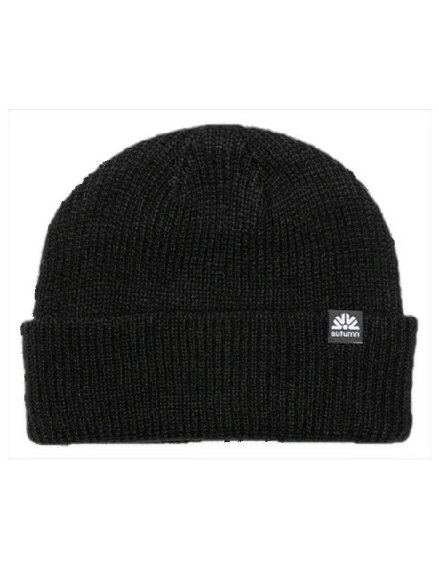 Autumn Headwear Simple Beanie | Black