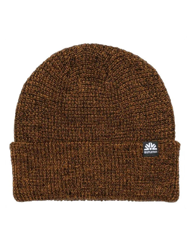 Autumn Headwear Simple Beanie | Brown Marl