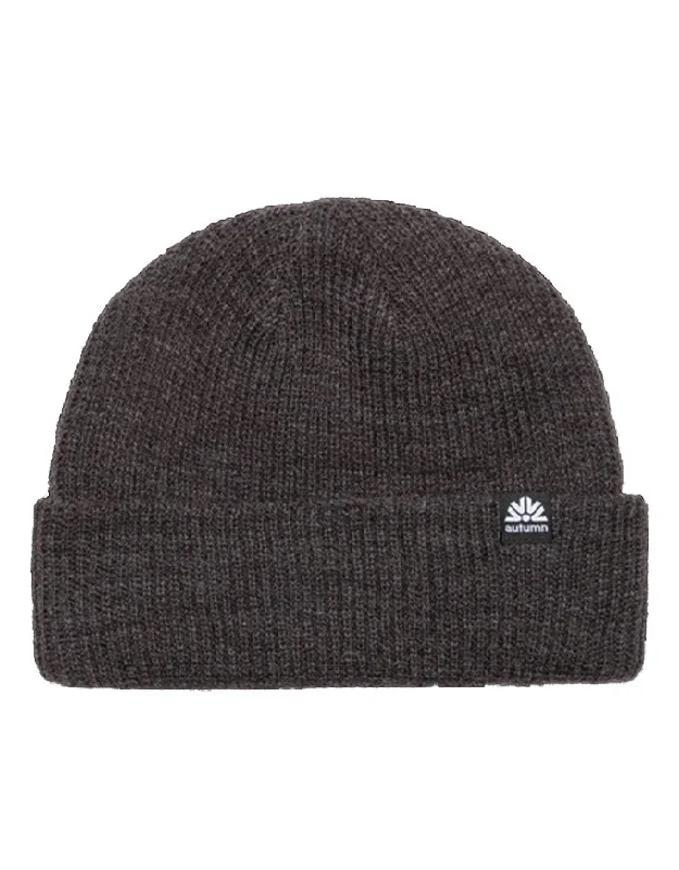 Autumn Headwear Simple Beanie | Charcoal