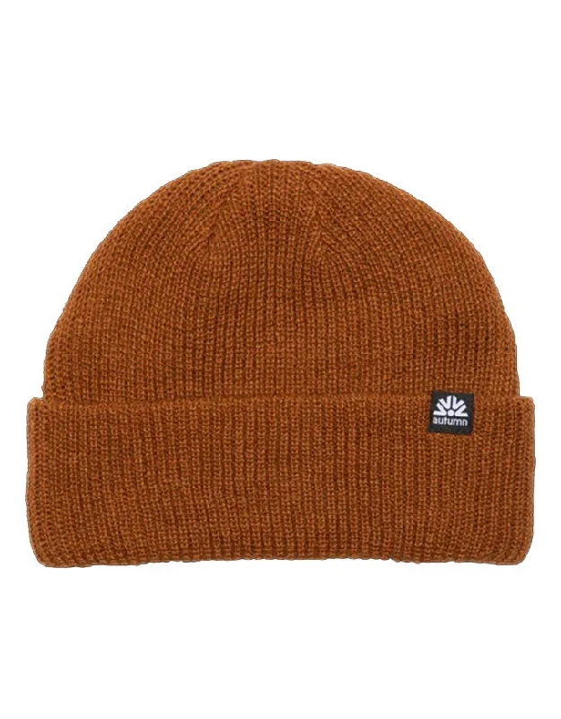 Autumn Headwear Simple Beanie | Work Brown