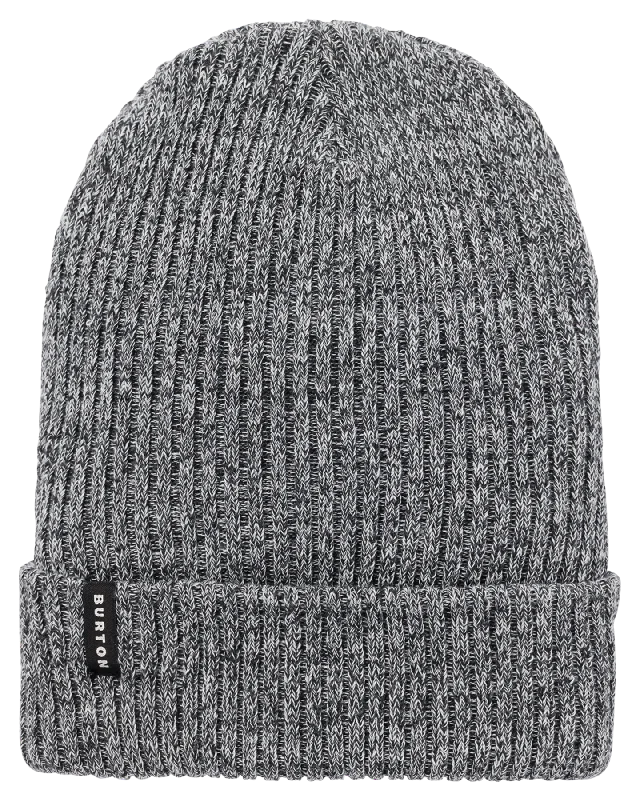 Burton Recycled Rib Beanie - True Black/Stout White Marl