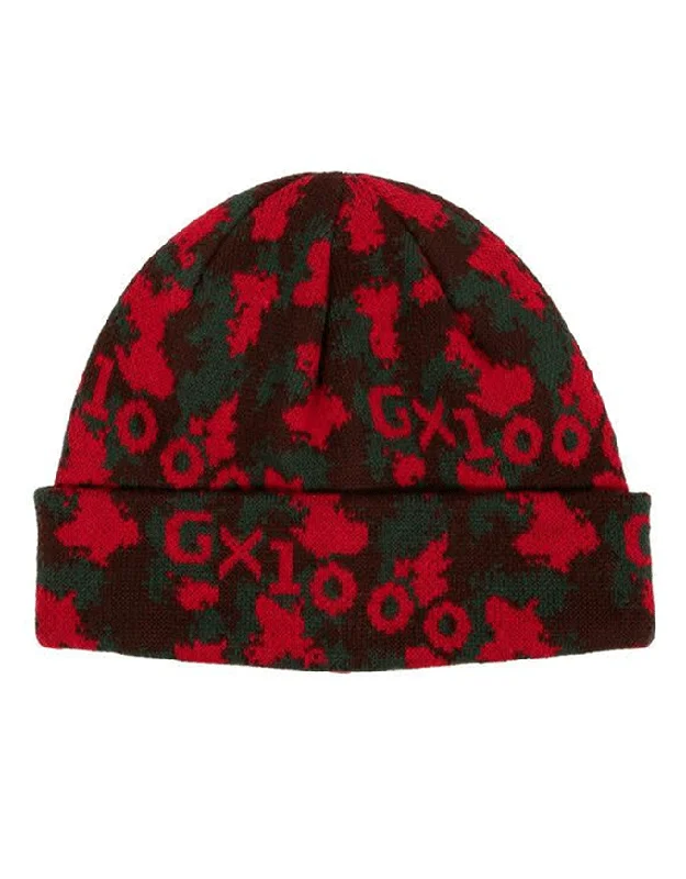 GX1000 Trenched Camo Beanie Red