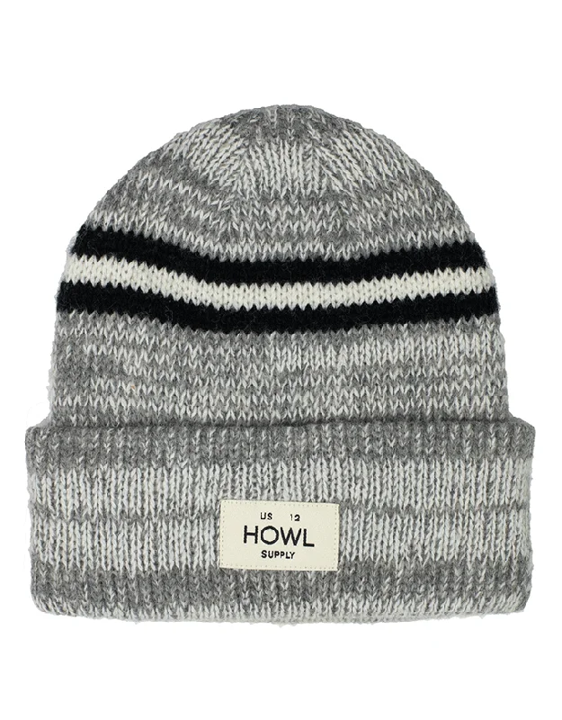 Howl Stripe Beanie | Choc