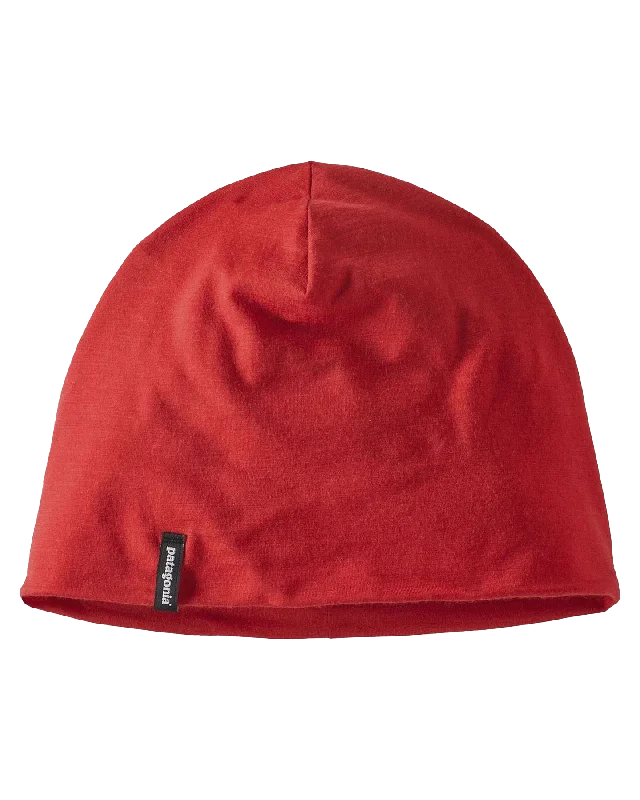 Patagonia Overlook Merino Wool Liner Beanie - Touring Red