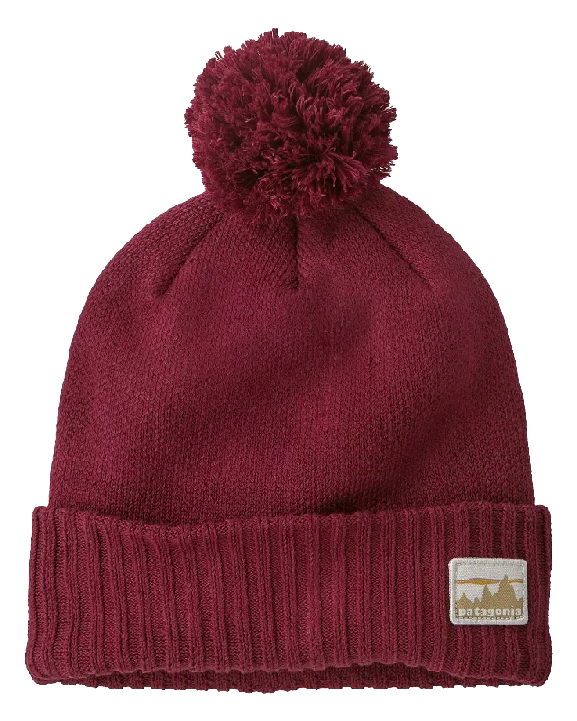 Patagonia Powder Town Beanie - '73 Skyline / Carmine Red