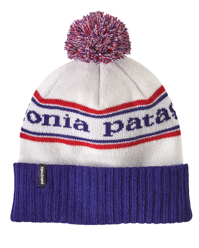 Patagonia Powder Town Beanie  - Park Stripe: Viking Blue