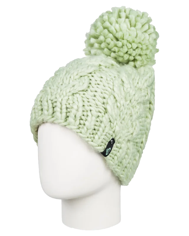 Roxy Women's Winter Beanie - Cameo Green