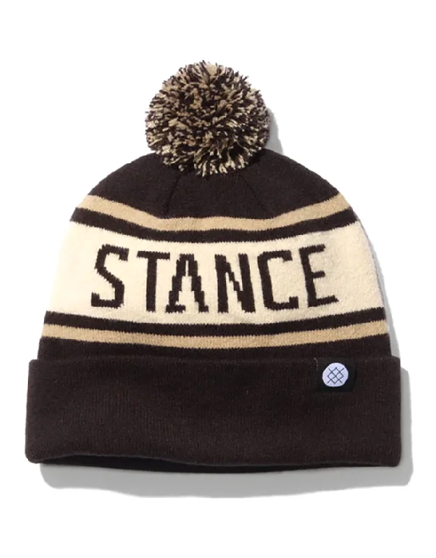 Stance OG Pom Beanie | Black White