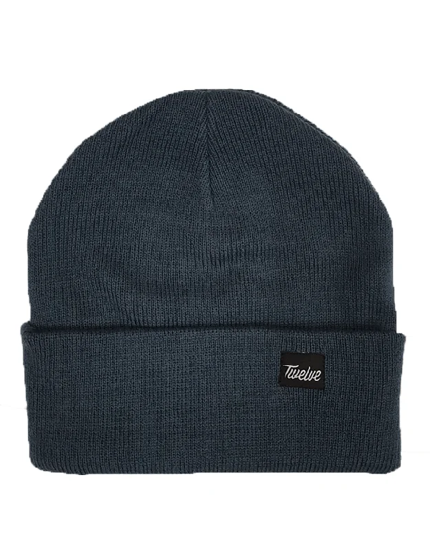 Twelve Melb Cuff Beanie | Petrol Blue