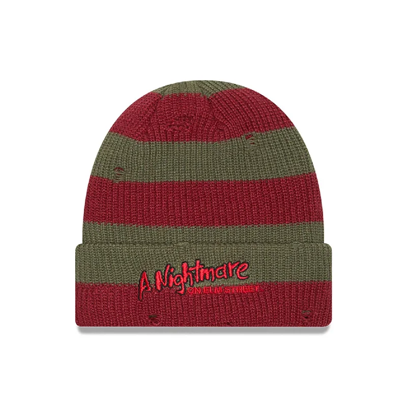 A Nightmare On Elm Street Green Cuff Knit Beanie Hat