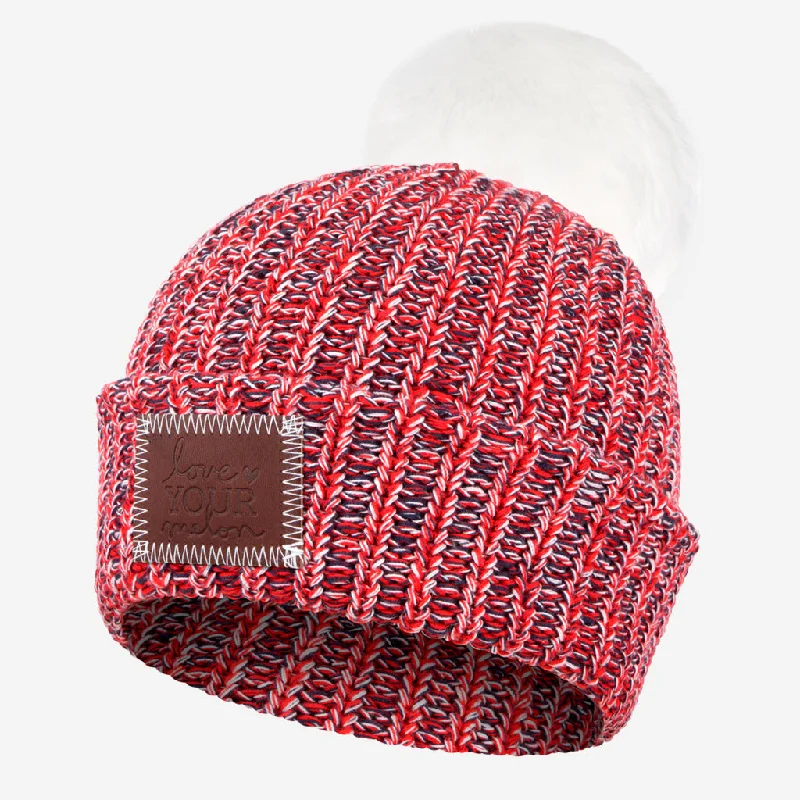 America Pom Beanie (White Pom)