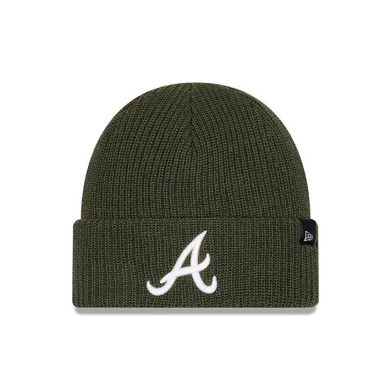 Atlanta Braves Merino Wool Knit Green Beanie Hat