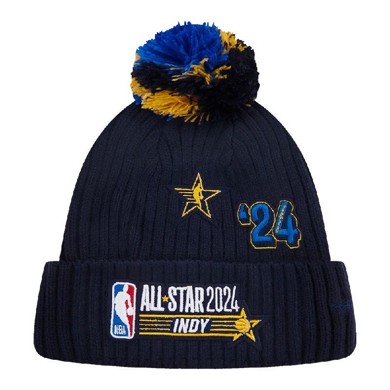 NBA ALL STAR GAME 2024 MEN'S POM BEANIE (MIDNIGHT NAVY)