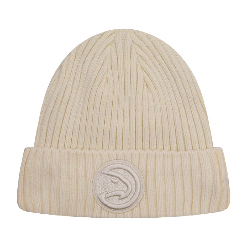 NBA ATLANTA HAWKS NEUTRAL BEANIE (EGGSHELL)