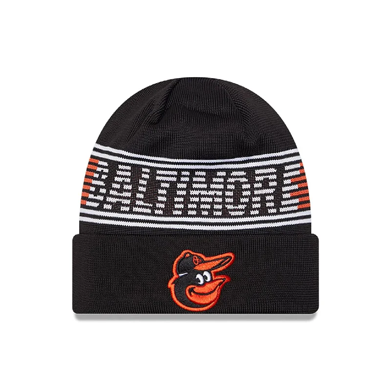 Baltimore Orioles City Connect Black Sport Knit Beanie Hat