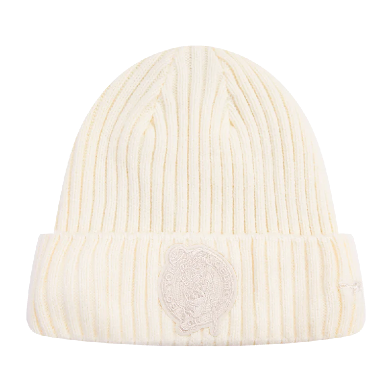 NBA BOSTON CELTICS NEUTRAL BEANIE (EGGSHELL)