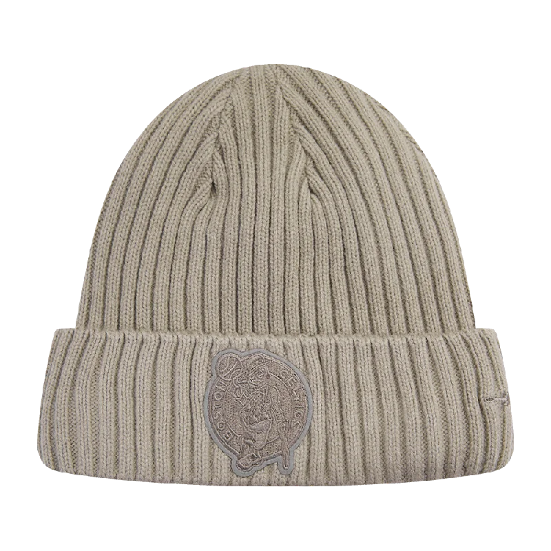 NBA BOSTON CELTICS NEUTRAL BEANIE (TAUPE)