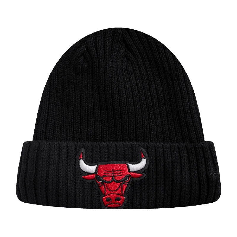 NBA CHICAGO BULLS KNIT BOX SET BEANIE (BLACK)