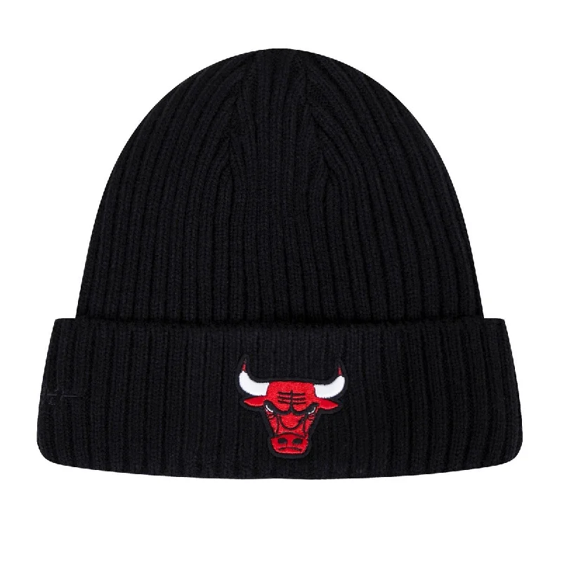 NBA CHICAGO BULLS OLD ENGLISH UNISEX BEANIE (BLACK)