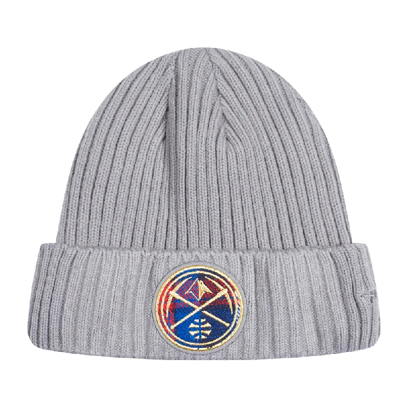 NBA DENVER NUGGETS PRO PREP KNIT BEANIE (GRAY)