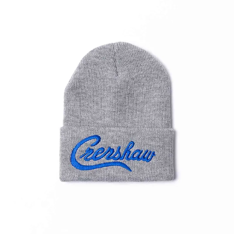 Crenshaw Limited Edition Heavyweight Beanie - Ath Heather/Royal