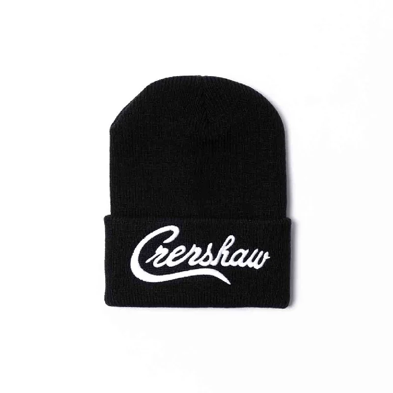 Crenshaw Limited Edition Heavyweight Beanie - Black/White