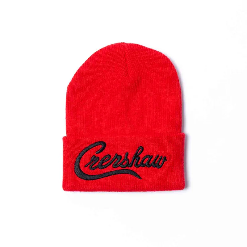 Crenshaw Limited Edition Heavyweight Beanie - Red/Black