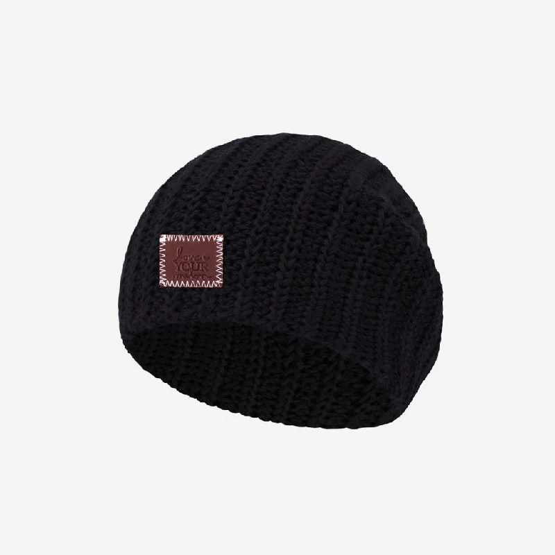 Baby Black Beanie