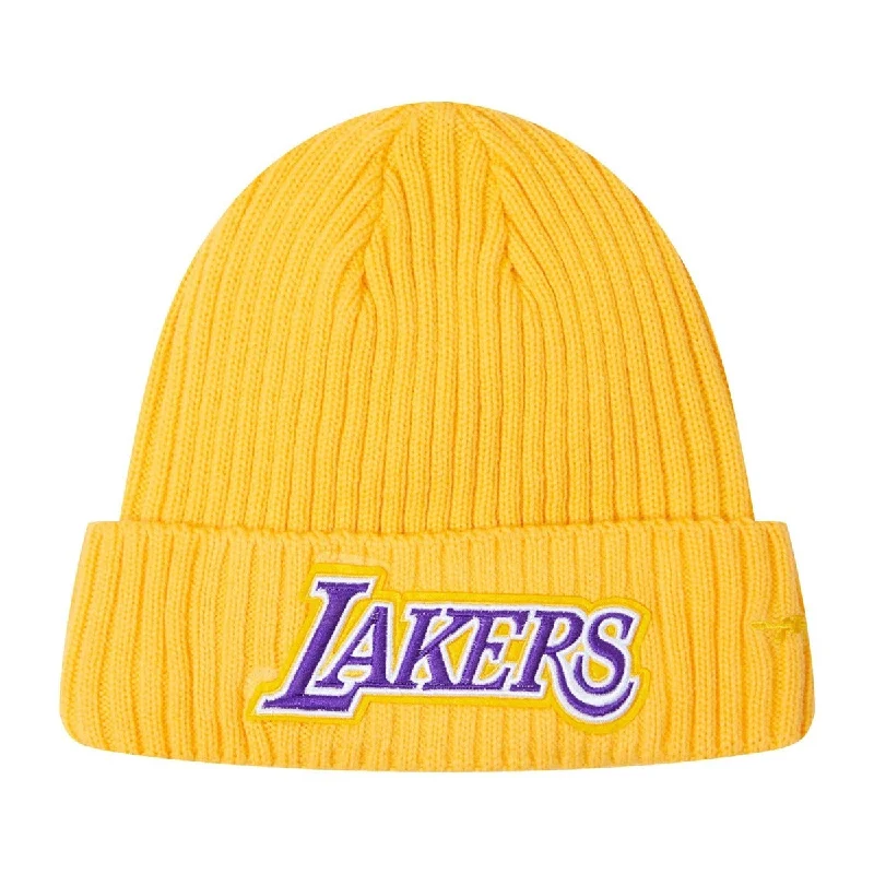 NBA LOS ANGELES LAKERS CLASSIC CORE UNISEX BEANIE (YELLOW)