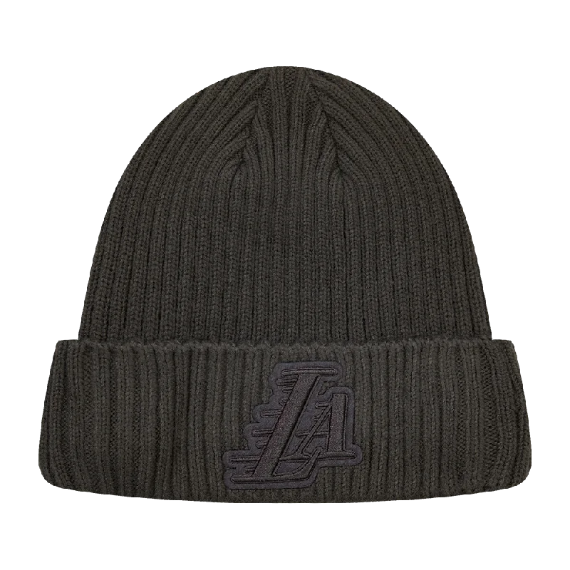 NBA LOS ANGELES LAKERS NEUTRAL UNISEX BEANIE (DARK TAUPE)