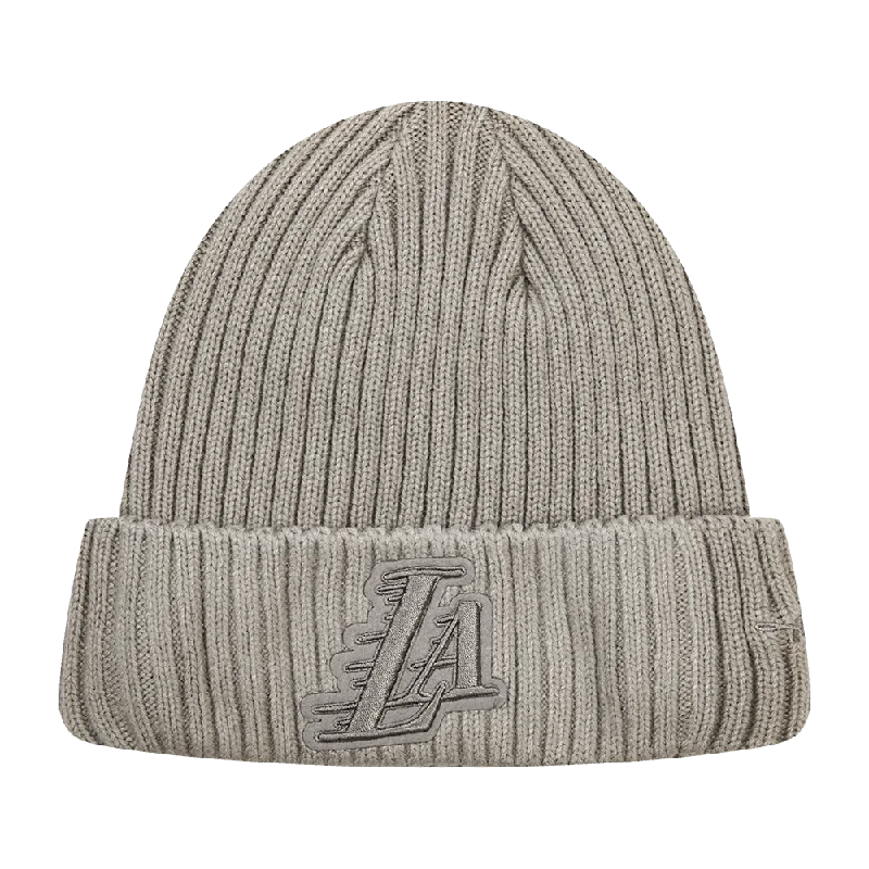 NBA LOS ANGELES LAKERS NEUTRAL BEANIE (TAUPE)