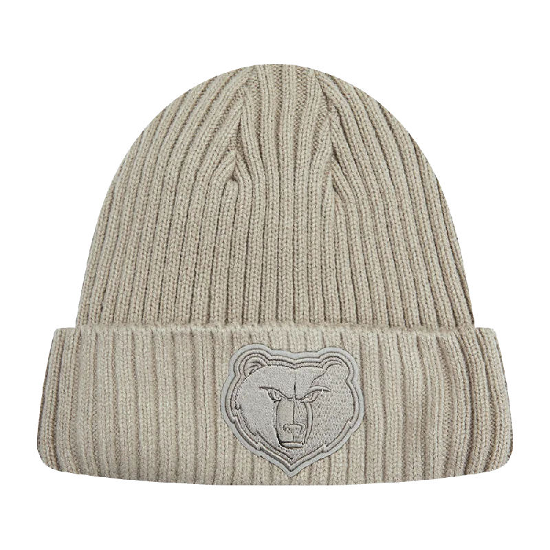 NBA MEMPHIS GRIZZLIES NEUTRAL BEANIE (TAUPE)