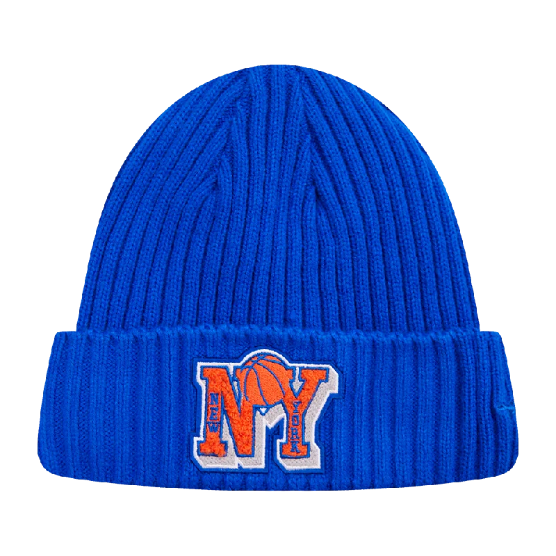 NBA NEW YORK KNICKS MASH UP BEANIE (ROYAL BLUE)