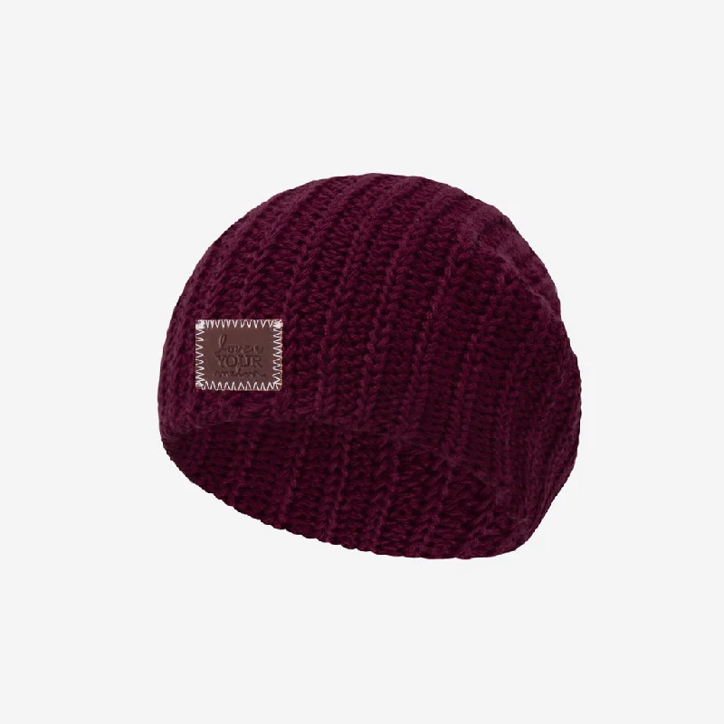 Baby Burgundy Beanie