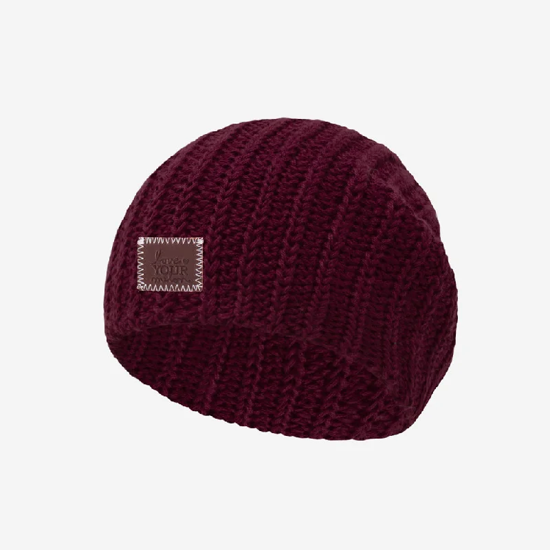 Toddler Burgundy Beanie