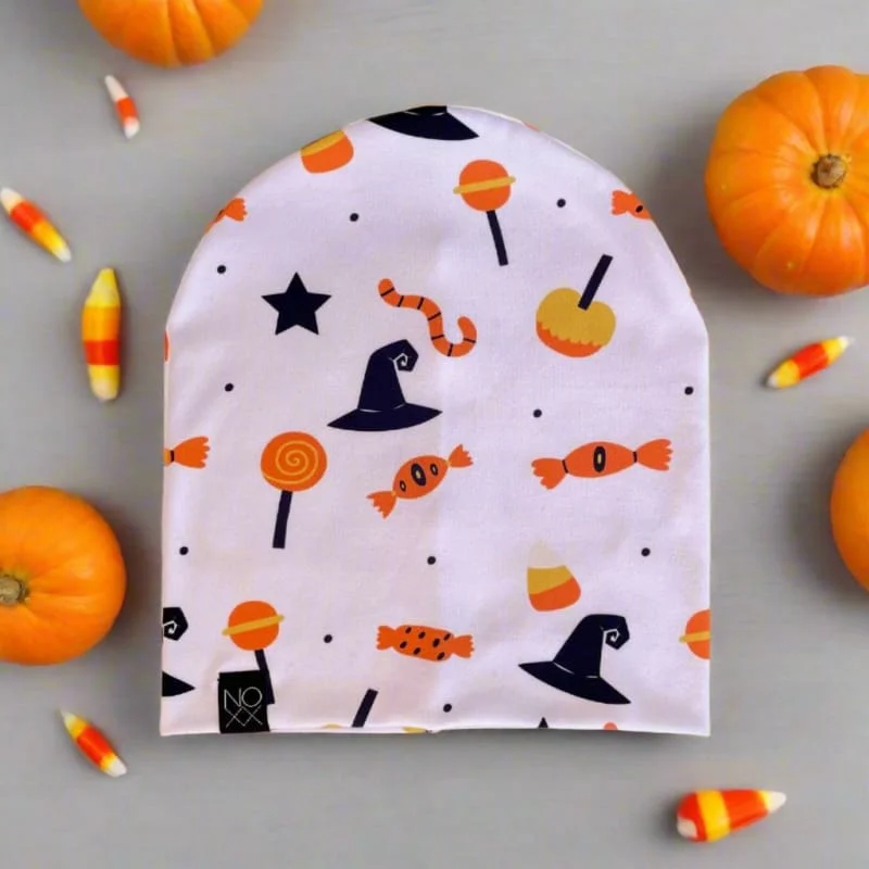 Candy Corn & Witch Hats | Jersey Knit Beanie