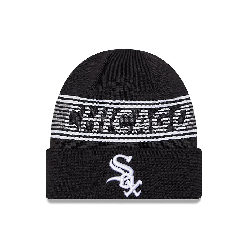 Chicago White Sox City Connect Black Sport Knit Beanie Hat