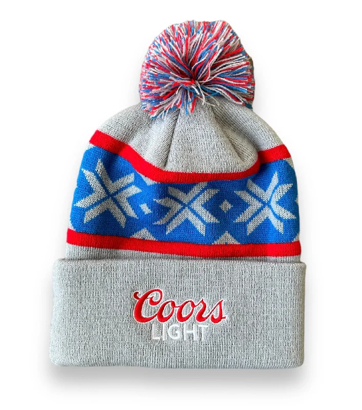 Coors Light Pom Beanie