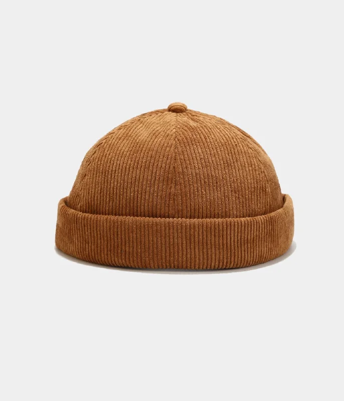 CORDUROY FISHERMAN BEANIE.