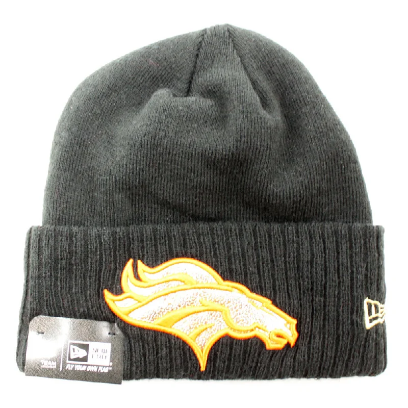 Denver Broncos Super Bowl XXXIII New Era Beanie (Black On The Fifty Gold Logo)