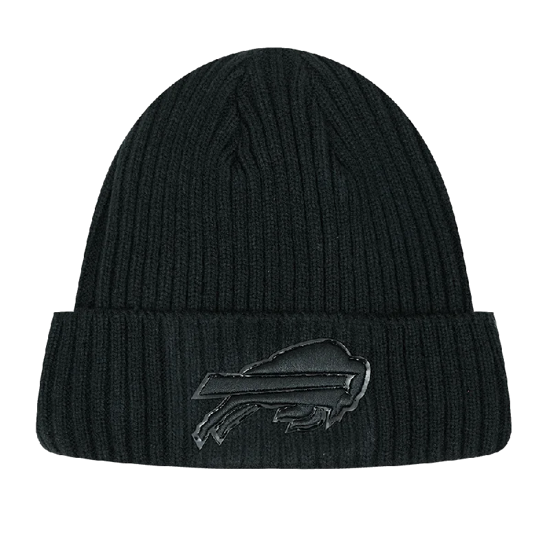 NFL BUFFALO BILLS UNISEX CLASSIC 3BK BEANIE (TRIPLE BLACK)