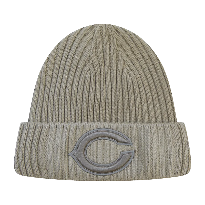 NFL CHICAGO BEARS NEUTRAL UNISEX BEANIE (TAUPE)