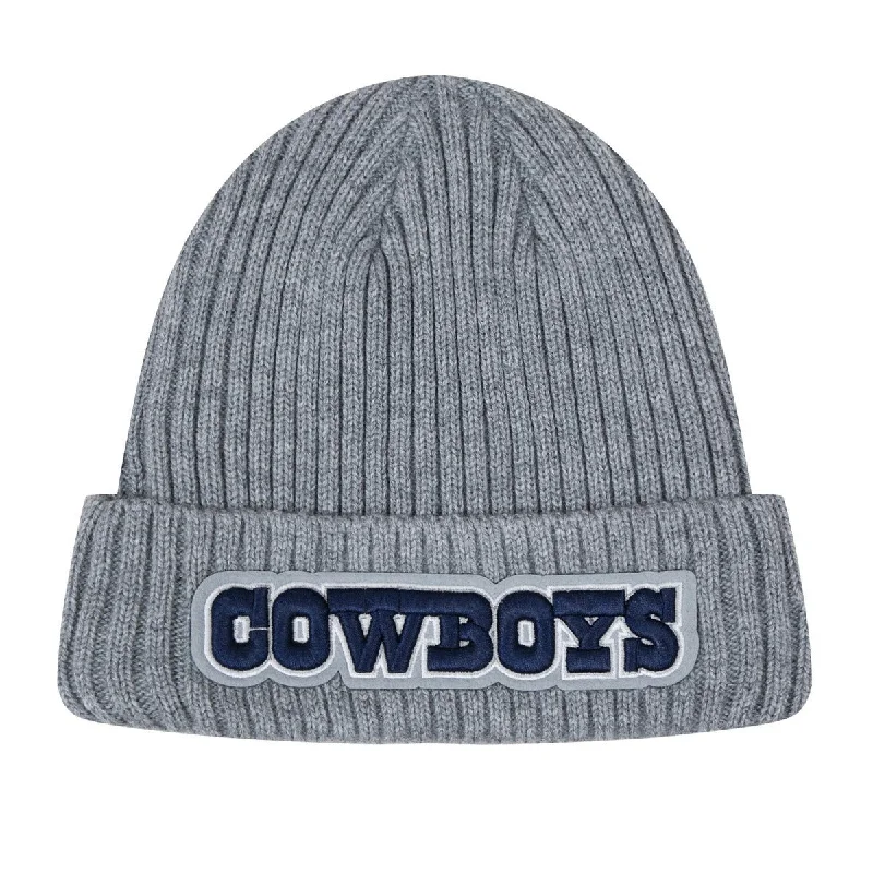 NFL DALLAS COWBOYS CLASSIC CORE UNISEX BEANIE (HEATHER GREY)