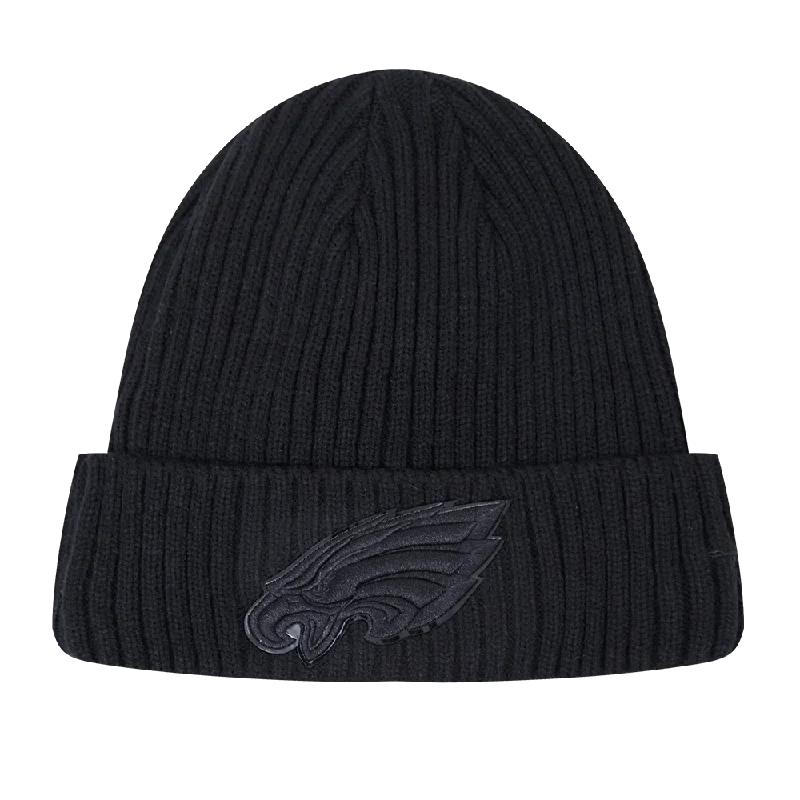 NFL PHILADELPHIA EAGLES UNISEX CLASSIC 3BK BEANIE (TRIPLE BLACK)