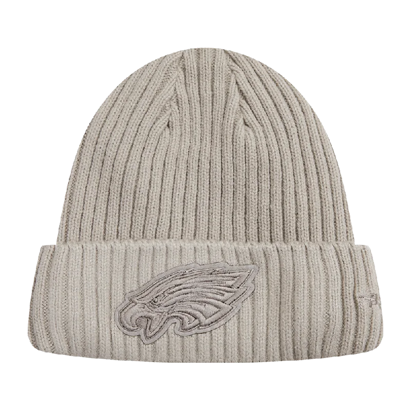 NFL PHILADELPHIA EAGLES NEUTRAL BEANIE (TAUPE)