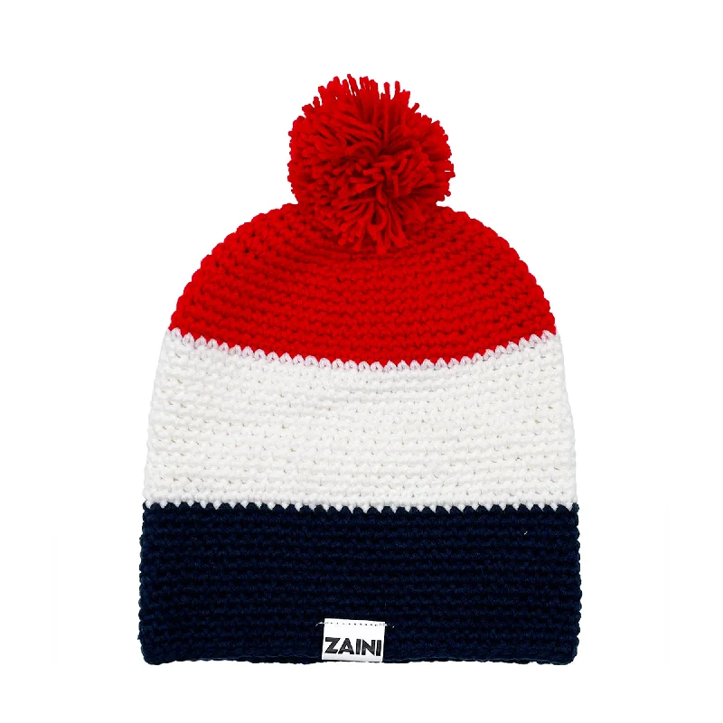 France Beanie Bobble Hat