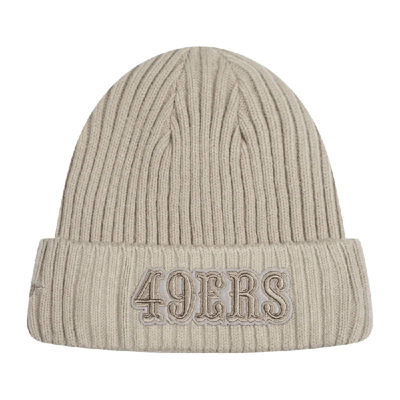 NFL SAN FRANCISCO 49ERS NEUTRAL BEANIE (TAUPE)