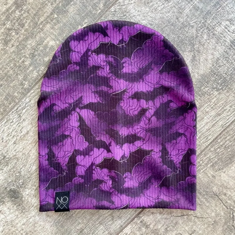 Halloween Gothic Bats | Ribbed Knit Beanie