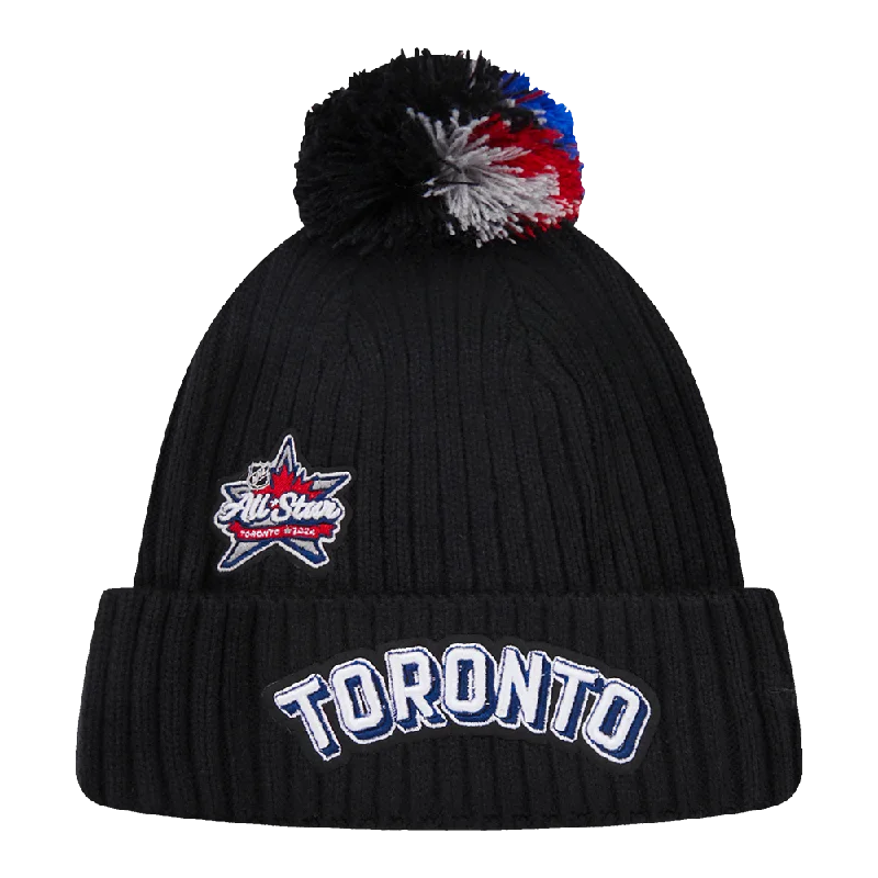 NHL ALL STAR 2024 UNISEX POM BEANIE (BLACK)